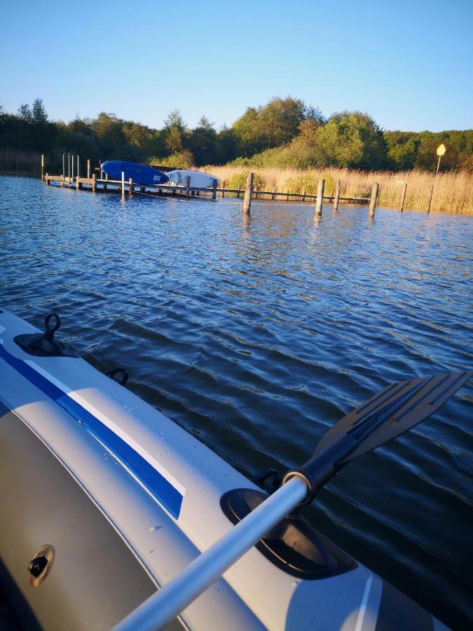 Fewo In Bosau Am Ploener See Mit Eigenem Bootssteg App 12 Bagian luar foto